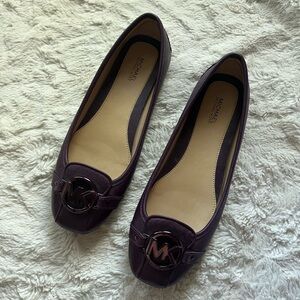 MICHAEL MK Dark Purple Loafer Flats 7.5